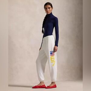 Polo Ralph Lauren Flag Logo Fleece Sweatpant Size Small Sweatpants Joggers